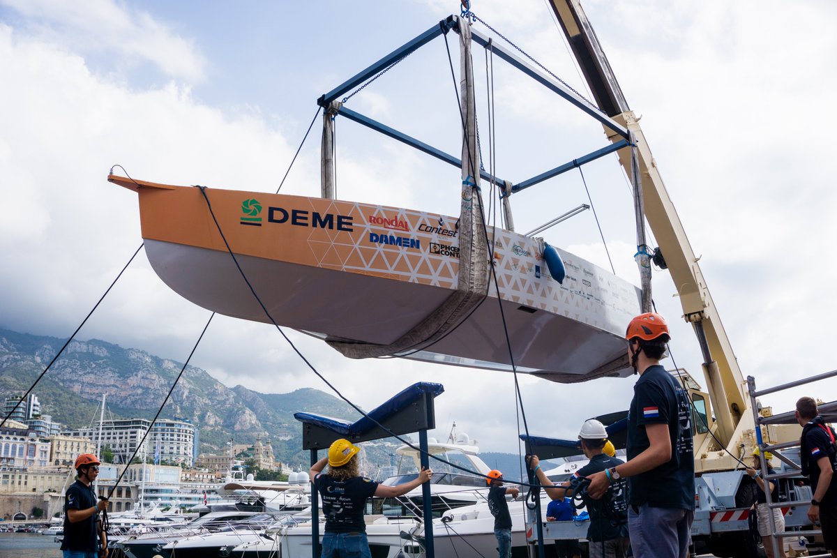 RondalYachting's tweet photo. This weekend the TU Delft Hydro Motion Team starts at the World Championship at the Monaco Energy Boat Challenge!  Wishing them the best of luck winning all the three challenges (manoeuvrability, speed and endurance) this year. https://t.co/h72Zhmz9Bt