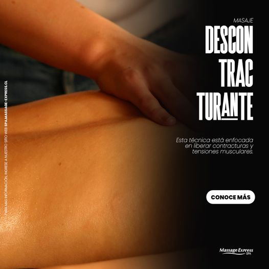 massageexpress1's tweet photo. MASAJE DESCONTRACTURANTE
Es una técnica esta enfocada en liberar contracturas y tensiones musculares.

VER DETALLES EN https://t.co/MLRIUMRXWi

DA LIKE A ESTA PUBLICACION, COMENTA, COMPARTE Y RESERVA UNA HORA CON NOSOTROS HOY.

#reflexologiapodal #masaje #masajesrelajantes https://t.co/TxFkP6SXrC