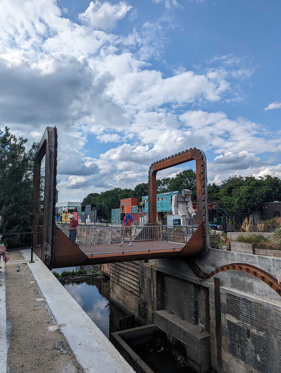 Great <a href="/TheEngClub/">The Engineering Club</a> talk and visit last week to see the ingenious Cody Dock Rolling Bridge by Randall Page <a href="/PriceandMyers/">Price & Myers</a> &amp; <a href="/cake_industries/">Cake Industries</a> 

#theengineeringclub #codydockrollingbridge