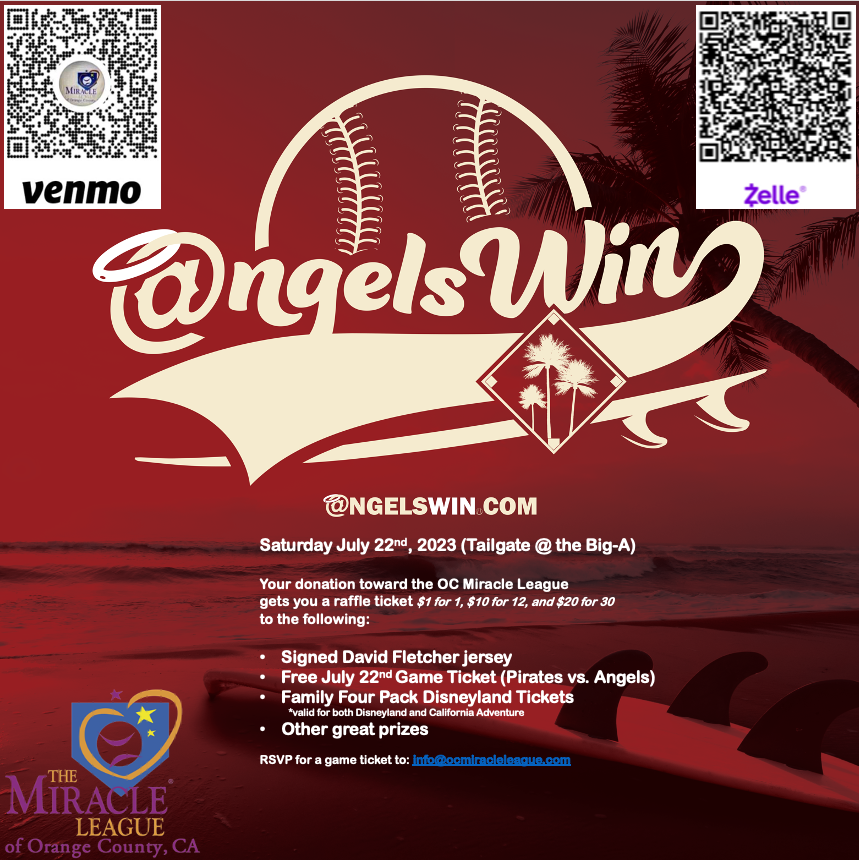 The OC Miracle League &amp; <a href="/AngelsWin/">AngelsWin.com</a> have planned a special day for #Angels fans on July 22nd. 

Our own <a href="/ChuckRichter70/">Chuck Richter</a> will be in town for the Pirates series (July 21st &amp; 22nd) and has teamed up with founder Steel Morris of the <a href="/MiracleLeagueOC/">Miracle League of OC</a> to help support this amazing