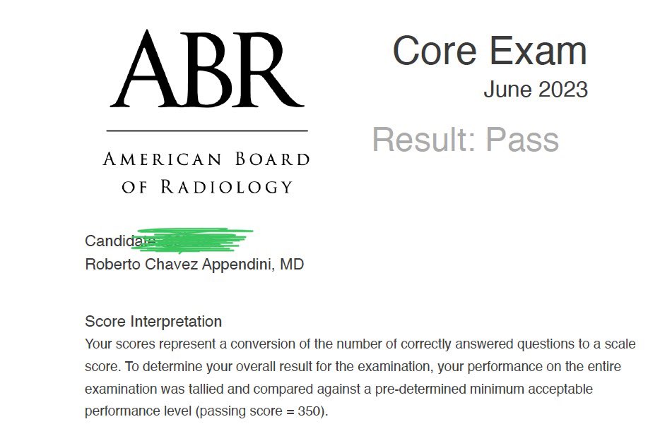 Board elegible radiologist! <a href="/TulaneRadiology/">Tulane Radiology</a> PROUD to be part of a  amazing class with a 100% pass rate. 

#RadRes #MedTwitter