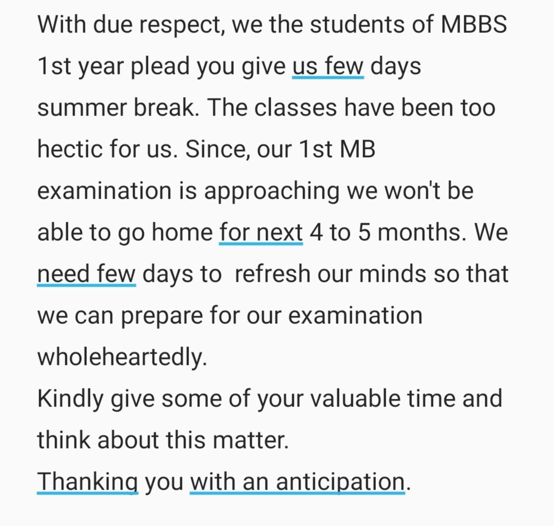 RD51362766's tweet photo. @himantabiswa @ranojpeguassam
Respected sir,
We the students of MBBS 1st year plead you give us few days summer break.
#needofsummerbreak #helpmedicalstudents
#Mbbs
#assamMBBSstudents https://t.co/yFDRX05PAj