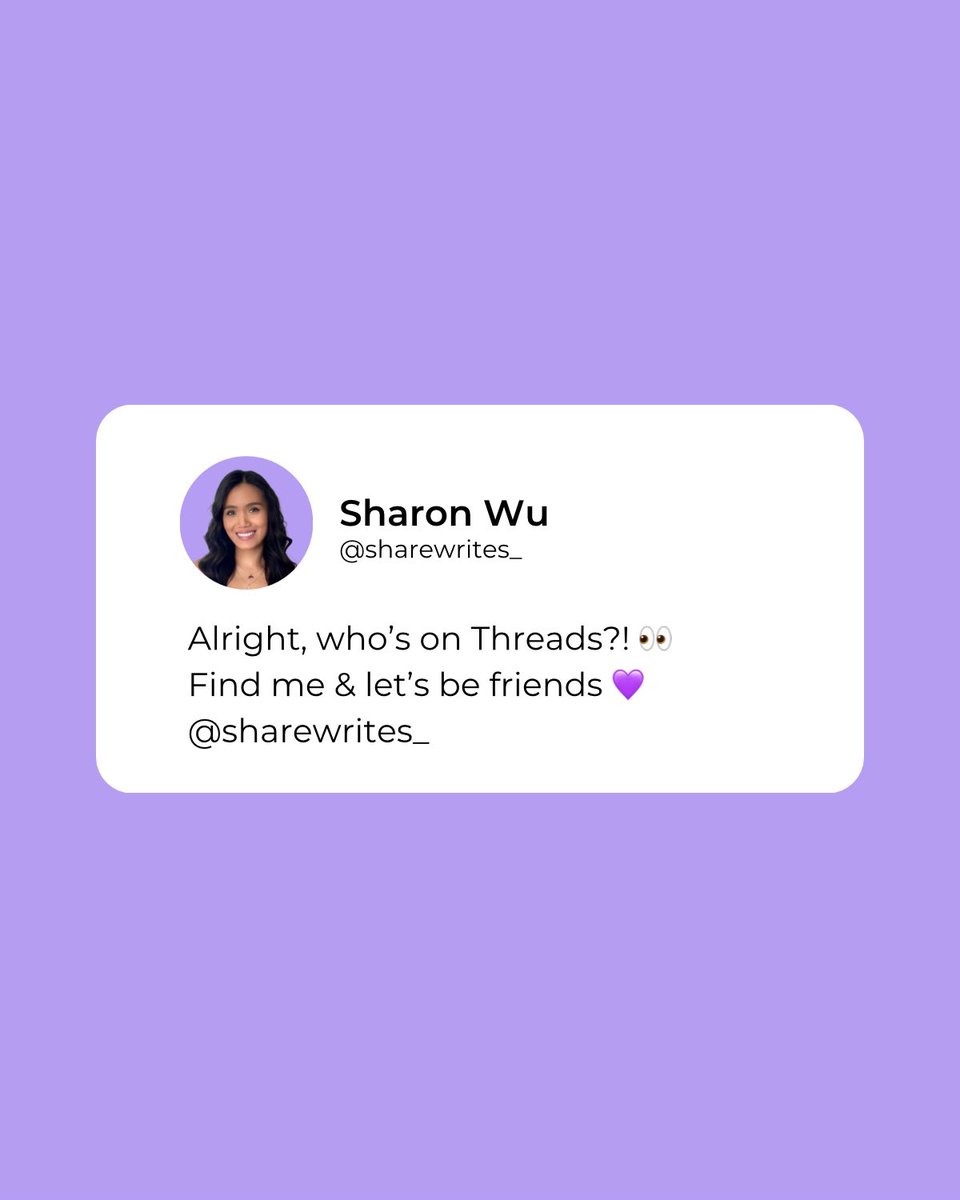 sharewrites_'s tweet image. Honestly, I’m loving Threads so far. It’s refreshing to see a platform not dominated by video content. I’ll always be a photo/written content kinda girl! 💜 #threads