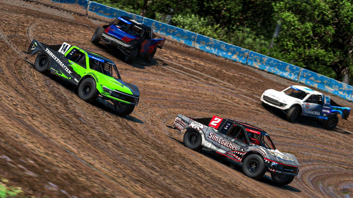 KeatonSwane's tweet photo. Don’t post much on here but this photo was to sick not to share! Picked up my second win of the season in the @iRacing Off-Road World Championships. Can’t thank @SimCoaches @shenandoahshine #AppliancePartsCo #ZKDesigns @FactorySimsport enough for the support. 📸 @justinmelillo https://t.co/5rdiPgkIho