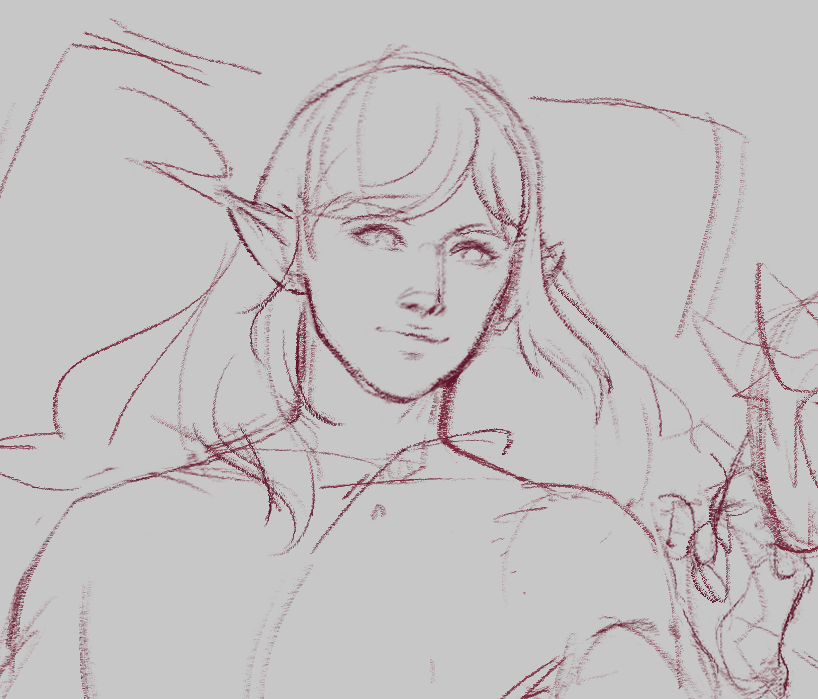 I keep drawing Estinien too pretty. He needs to look like he's seen some shit or else that's not him???