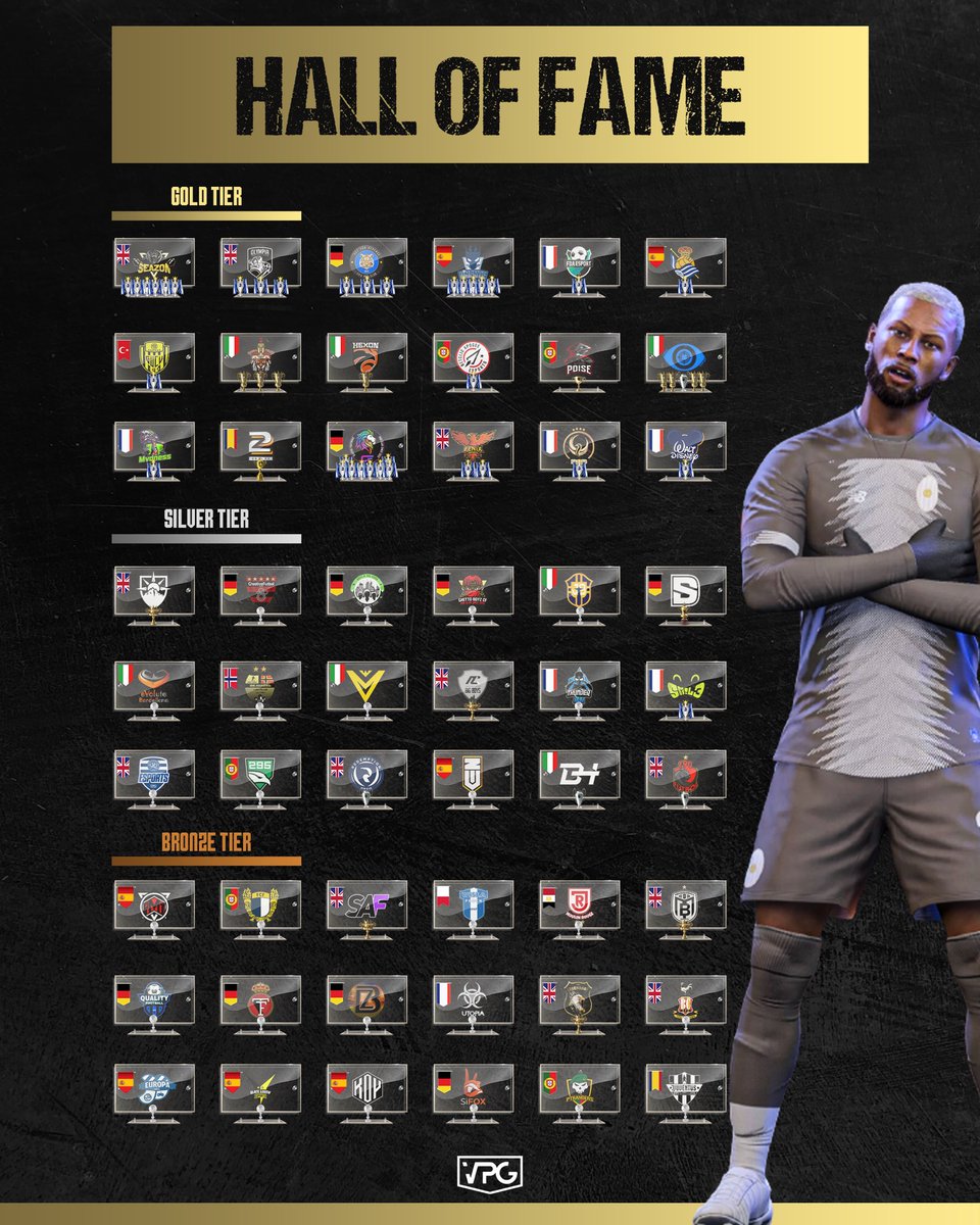 Virtual Pro Gaming (@officialvpg) on Twitter photo ๐ Pro Clubs Hall of Fame ๐
(All History)
๐ด๓ ง๓ ข๓ ฅ๓ ฎ๓ ง๓ ฟ <a href="/Seazon_FIFA/">SZN</a>
๐ฉ๐ช <a href="/OFRProClubs/">OFR esports</a>
๐ช๐ธ <a href="/onente_gaming/">Onente Gaming</a>
๐ด๓ ง๓ ข๓ ฅ๓ ฎ๓ ง๓ ฟ <a href="/Epsilon_eSports/">Epsilon</a> (Olympia)
๐ซ๐ท <a href="/FDAEsport/">FDA ESPORT</a>
๐ช๐ธ <a href="/RealSociedad/">Real Sociedad Fรบtbol</a>
๐น๐ท <a href="/PlayAnkaragucu/">๐ฎMKE Ankaragรผcรผ Espor</a>
๐ฎ๐น <a href="/iTaLiaNTiGeRS/">iTaLiaN TiGeRS</a>
๐ฎ๐น <a href="/FalconsVPC/">FALCONS</a> (Falcons)
๐ต๐น <a href="/ApogeeLegacy/">Betclic Apogee Proclubs</a>
๐ต๐น <a href="/PoiseGaming_/">Poise Gaming</a>
๐ฎ๐น <a href="/OneMindXI/">Focus 1Mind</a> ๐ Pro Clubs Hall of Fame ๐
(All History)
๐ด๓ ง๓ ข๓ ฅ๓ ฎ๓ ง๓ ฟ <a href="/Seazon_FIFA/">SZN</a>
๐ฉ๐ช <a href="/OFRProClubs/">OFR esports</a>
๐ช๐ธ <a href="/onente_gaming/">Onente Gaming</a>
๐ด๓ ง๓ ข๓ ฅ๓ ฎ๓ ง๓ ฟ <a href="/Epsilon_eSports/">Epsilon</a> (Olympia)
๐ซ๐ท <a href="/FDAEsport/">FDA ESPORT</a>
๐ช๐ธ <a href="/RealSociedad/">Real Sociedad Fรบtbol</a>
๐น๐ท <a href="/PlayAnkaragucu/">๐ฎMKE Ankaragรผcรผ Espor</a>
๐ฎ๐น <a href="/iTaLiaNTiGeRS/">iTaLiaN TiGeRS</a>
๐ฎ๐น <a href="/FalconsVPC/">FALCONS</a> (Falcons)
๐ต๐น <a href="/ApogeeLegacy/">Betclic Apogee Proclubs</a>
๐ต๐น <a href="/PoiseGaming_/">Poise Gaming</a>
๐ฎ๐น <a href="/OneMindXI/">Focus 1Mind</a>