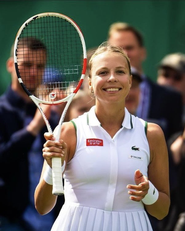 Take a bow 🫶 @AnettKontaveit_ plays her final singles match of her career at the second round of #Wimbledon