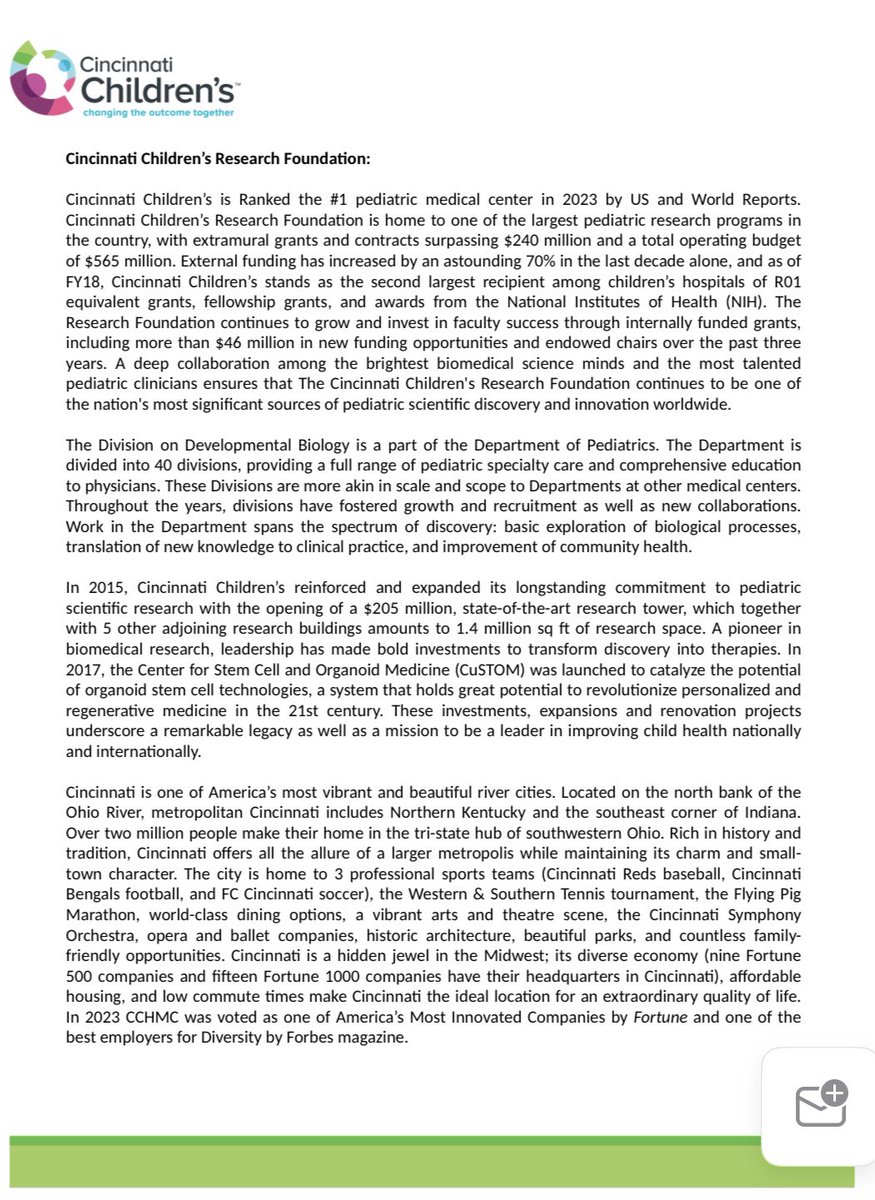 BrugmannLab (@brugmannlab) on Twitter photo The Division of Developmental Biology <a href="/CincyChildrens/">Cincinnati Children's</a> is hiring! Please share with anyone who may be interested and DM me if you would like to know more. The Division of Developmental Biology <a href="/CincyChildrens/">Cincinnati Children's</a> is hiring! Please share with anyone who may be interested and DM me if you would like to know more.