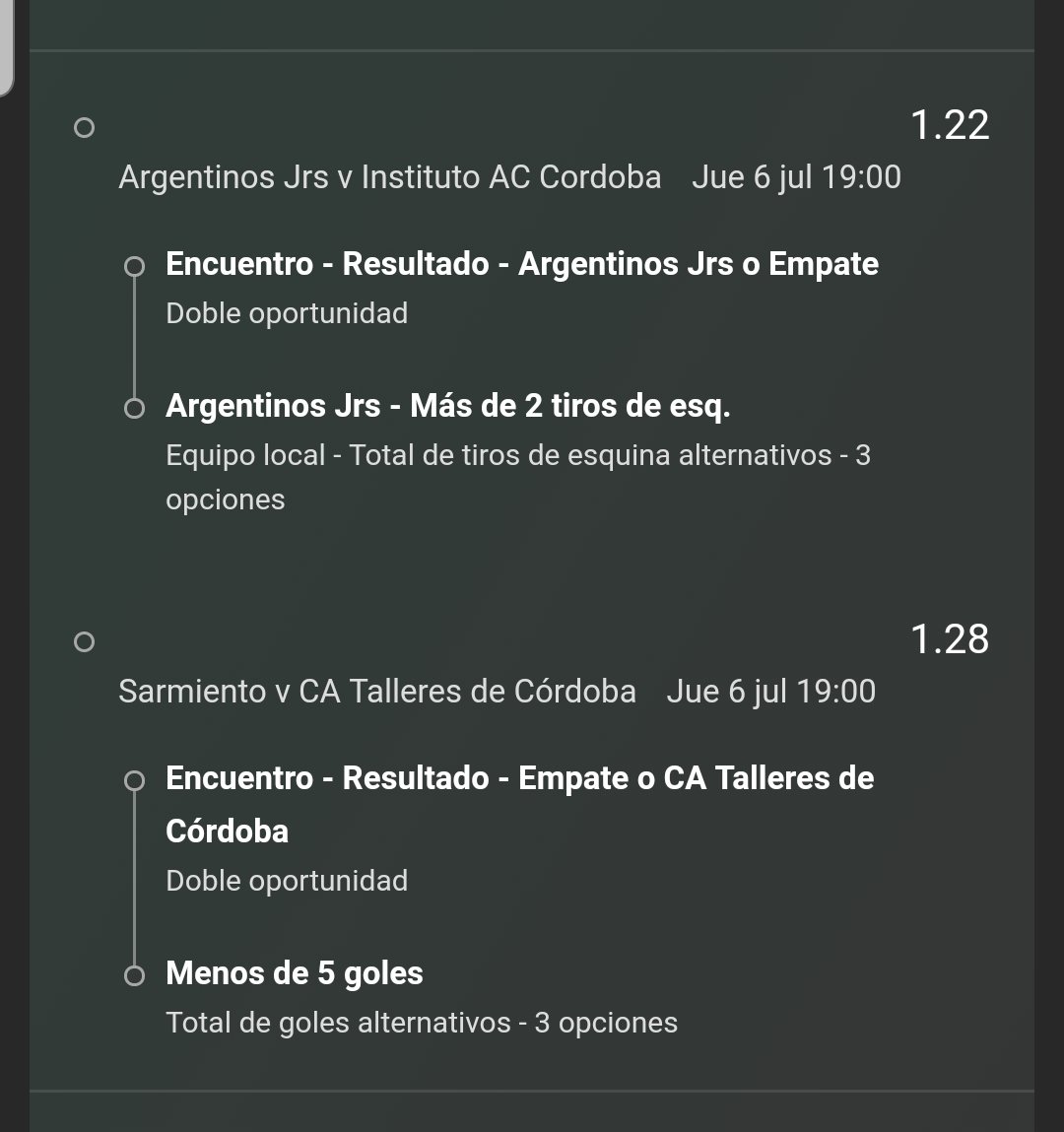 AbsolutPicks1's tweet photo. Vamos con algunos picks de la pelotita para hoy ⚽️🏆
Telegram 📱https://t.co/ntFPcGuGR2

#union #bocajuniors #argentinosjuniors #instituto #talleres #sarmiento #fulvo #ligaargentina https://t.co/p5q8A9mRQR