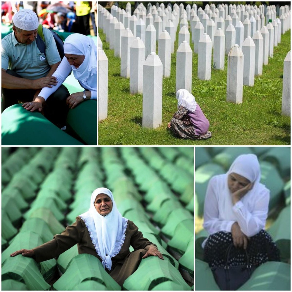 Temmuz ayı başladı mı Bosna'ya bir hüzün çöker.Koca bir ağırlık yüklenir omuzlarına. Insanlar susar,tabutlar konuşur.Hala bulunamamış toprak altındaki kemikler konuşur.Annelerin gözleri,yorgun elleri konuşur. 

Temmuz ayı başladı mı her yer Srebrenitsa olur. 

Gidiyoruz/Unutmadık