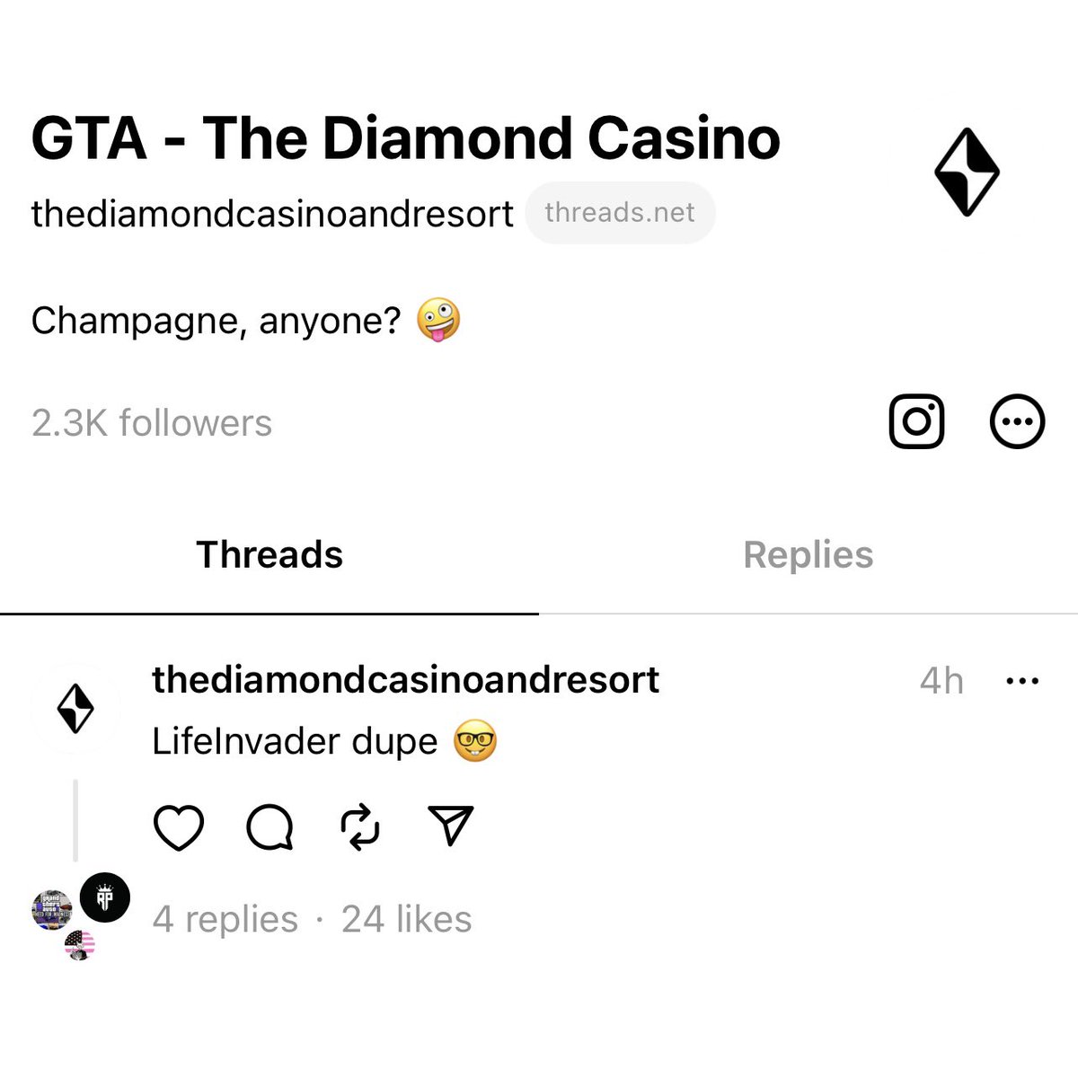 The Diamond Casino tweet media