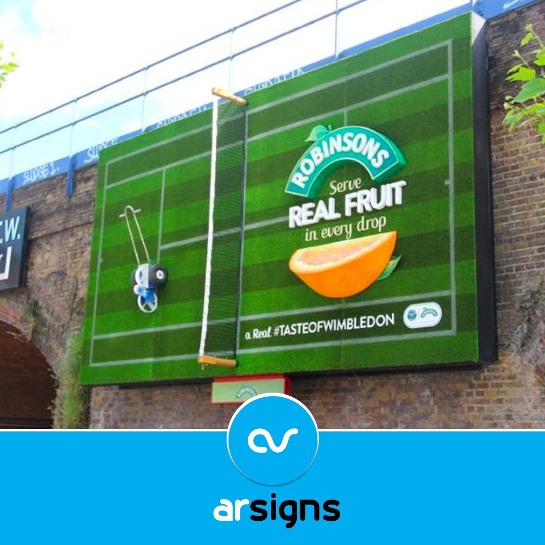 ArSigns's tweet image. As the sweet smell of cut grass, strawberries and Pimms settles on the 1st week of Wimbledon, we've pulled together our favourite tennis-related #outdooradvertising for today's #finesignfriday.

A special nod to Sir Andy for this one.