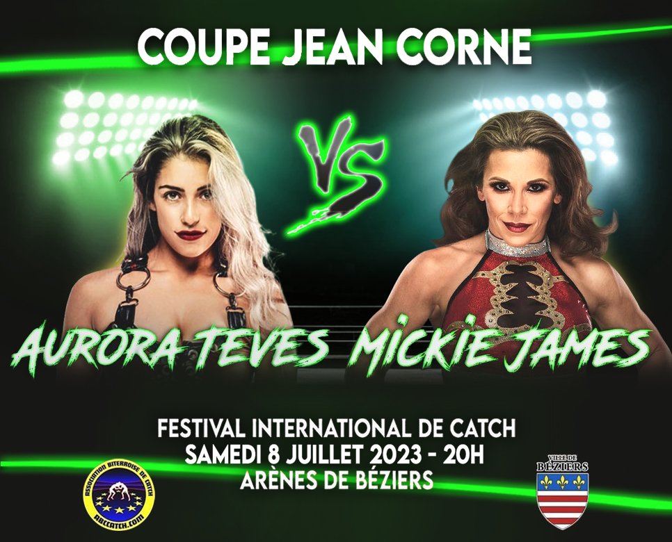 HxrdcoreRiders's tweet photo. Salut les gars de France! #HardcoreCountry set to make In-Ring RETURN! Don't miss @MickieJames vs @AuroraTeves LIVE this July 8, 2023 at #ABCCatch Béziers, France🔥🇫🇷
Tickets / Obtenez vos billets ici: https://t.co/cNZ1asp92E
#MickieJames #ImpactWrestling #wwe https://t.co/vqt4CdPxnt