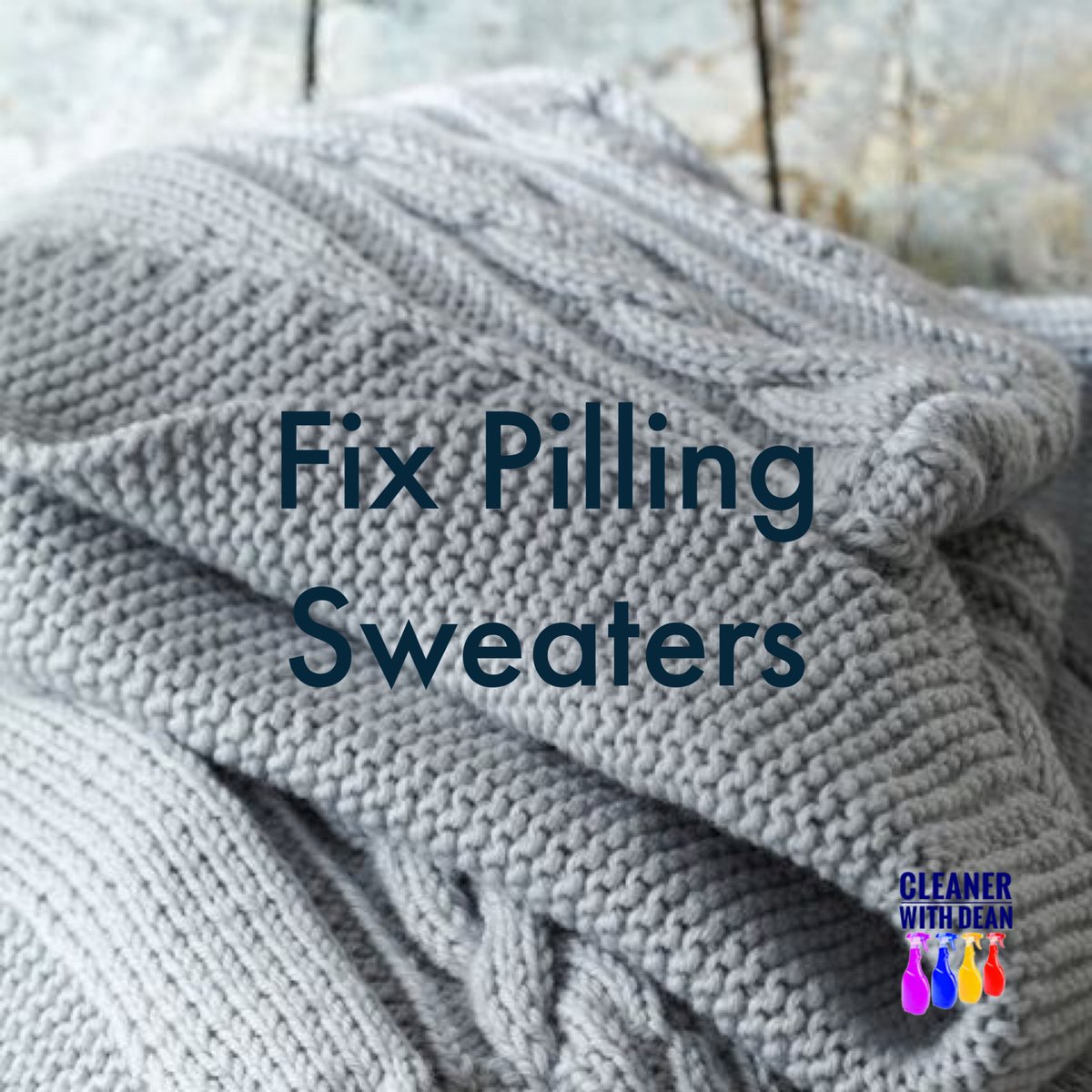 thecleaningdean's tweet photo. Textured scrub sponges are perfect for tidying up worn sweaters. Gently run them across garments to banish fuzz.

#cleaning #sweaters #clothing #easy #diy #simple #clean https://t.co/8XE55hdK5Q