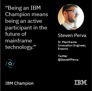 Have you met #IBMChampion @SteveMPerva? Learn about this mainframe innovation engineer's favorite type of advocacy to perform, the legacy he's most proud of, and his go-to karaoke song (...which is now an earworm stuck in my head. Again. Thanks, Steve.). ibm.co/3riQQoR