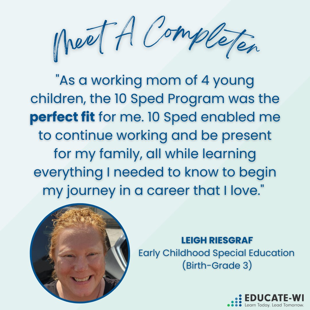 Educate_WI's tweet photo. Congratulations Leigh! You're making a difference! https://t.co/ZGGJLz3yrV
#meetacompleter
#educatewi https://t.co/WqxRjGe3Y8