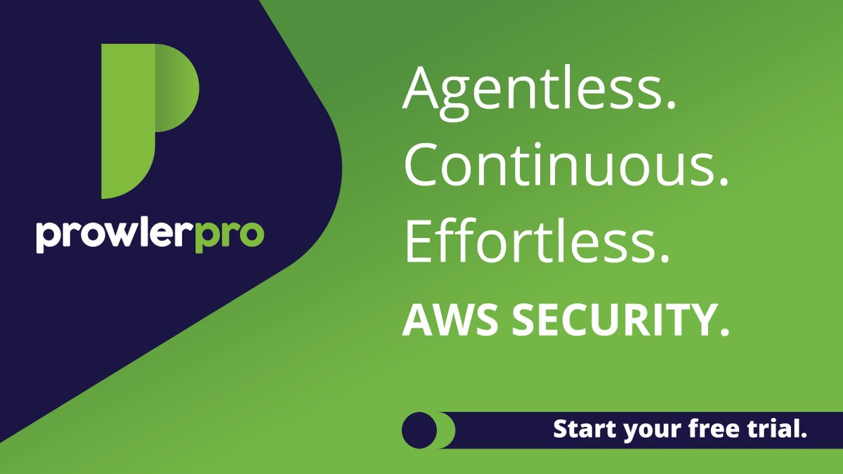 Agentless. Continuous. Effortless. AWS Security. Start your free trial of ProwlerPro! We can't wait for you to find out how easy it is to harden your AWS security with ProwlerPro. prowler.pro #AWS #security