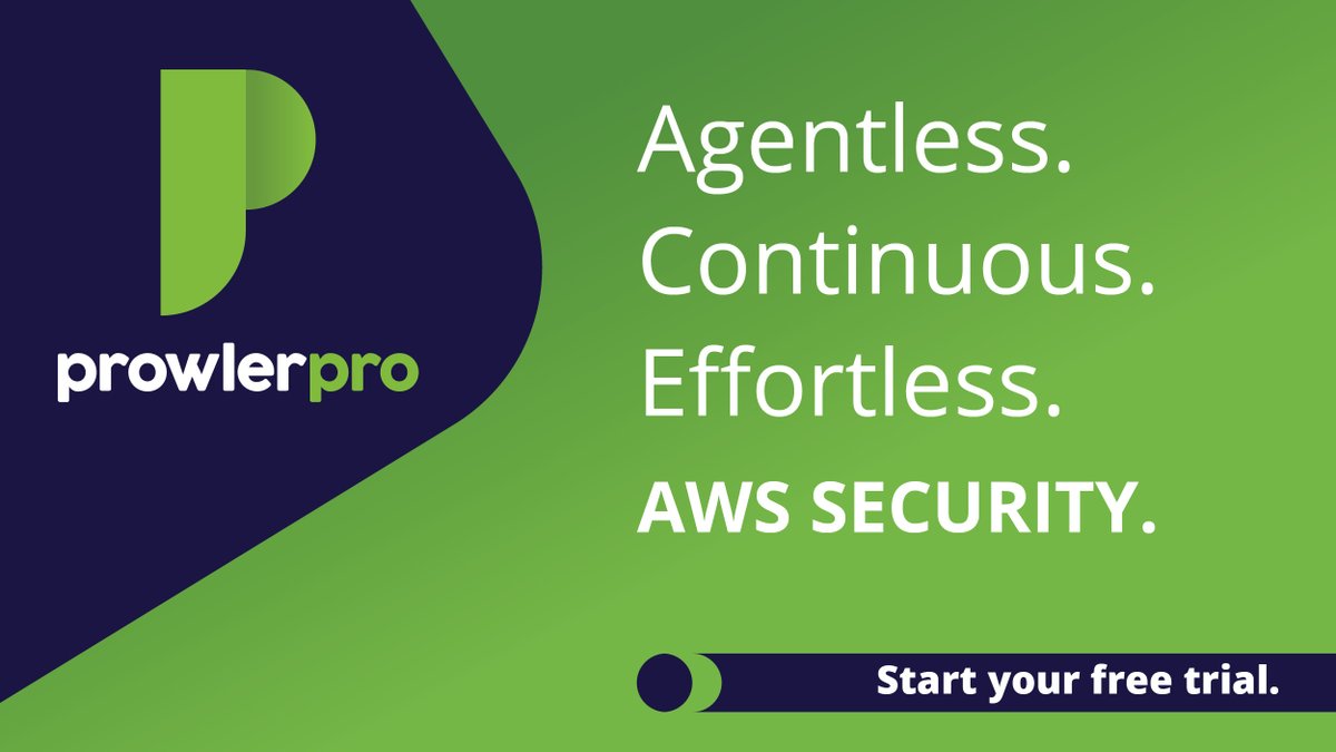 Agentless. Continuous. Effortless. AWS Security.

Start your free trial of ProwlerPro! We can't wait for you to find out how easy it is to harden your AWS security with ProwlerPro.
prowler.pro

#AWS #security
