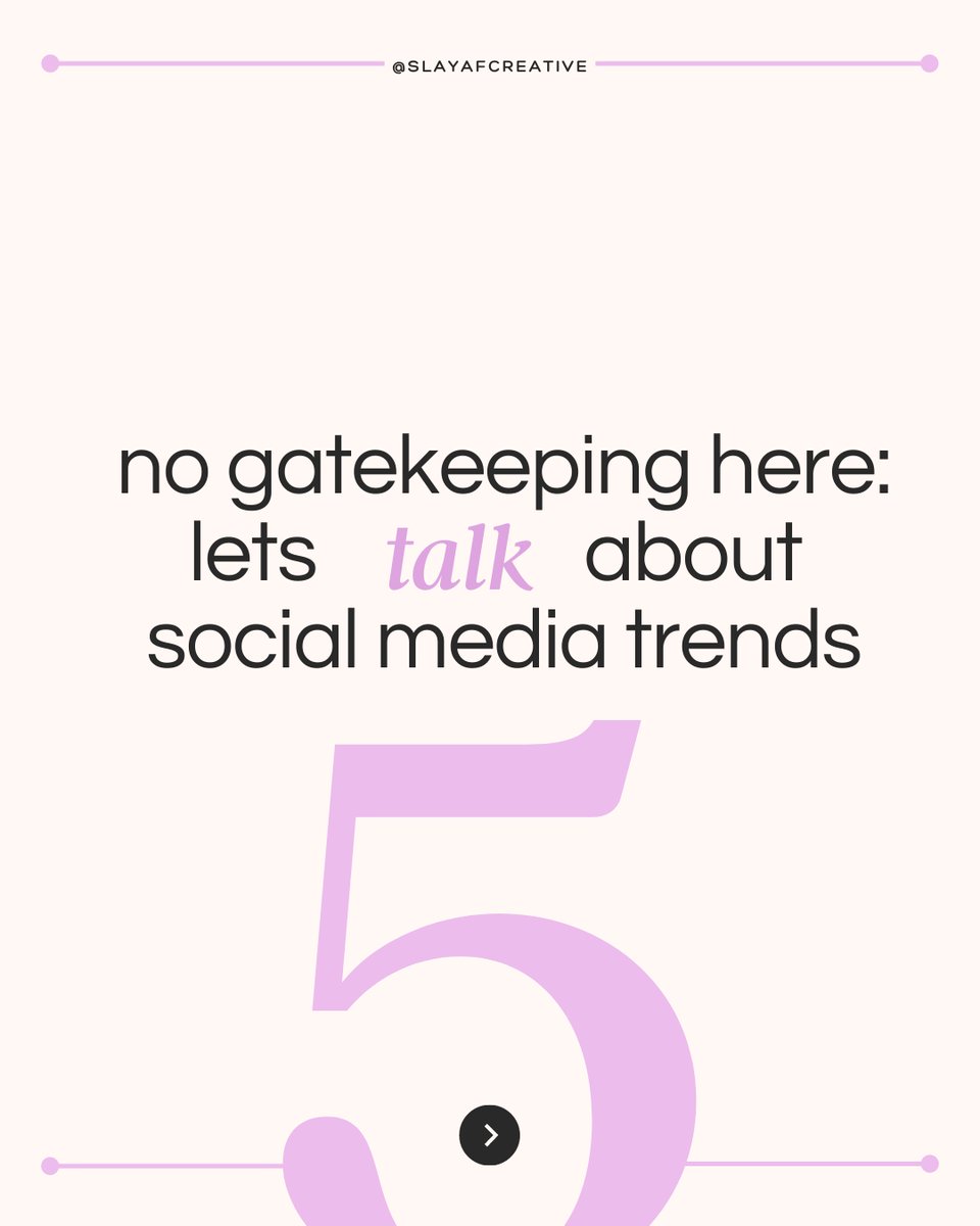 slayafcreative's tweet image. 🔔 Social media trends constantly evolve, so stay open to trying new things and adapting your captions to reflect the latest trends that resonate with your audience. Link In Bio ⤴
#SEO #AlgorithmTips #BrandIdentity #SocialMediaTrends  #UGC #BuildingCommunity