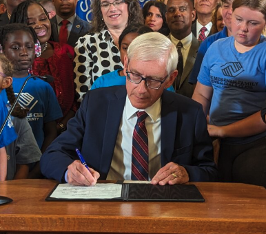 BREAKING: Wisconsin's Democratic Gov. Tony Ever scores a jaw-dropping victory by increasing funding for public schools in the state every year for the next four hundred years.

Yes. You read that correctly. 400 years. And the way he did it is truly amazing...

Gov. Evers used his