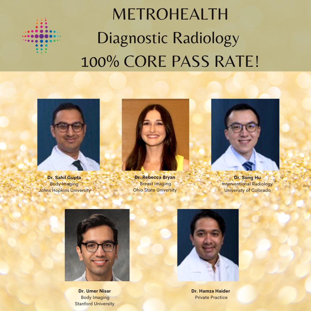 Incredibly proud of our diagnostic radiology class!! 🤩 100% pass rate! 🥳