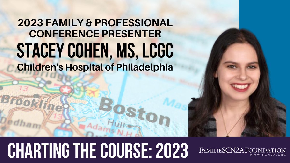 #SCN2A Family &amp; Professional Conference Presenter Spotlight: 
Stacey Cohen, MS, LCGS will discuss "Unraveling the Genetic Code: Understanding Your SCN2A Variant"
Virtual registration is still open: scn2a.org/conference-202…