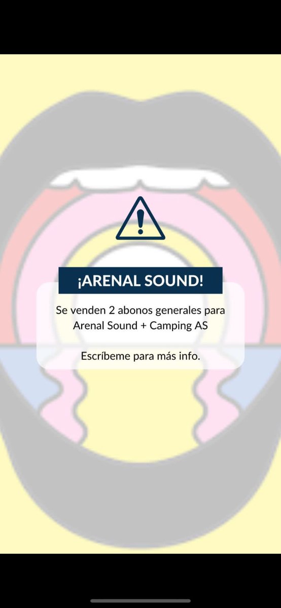 Se venden 2 abonos generales y 2 campings Arenal!! #ArenalSound2023 #Arenal #ArenalSound #entradaarenal