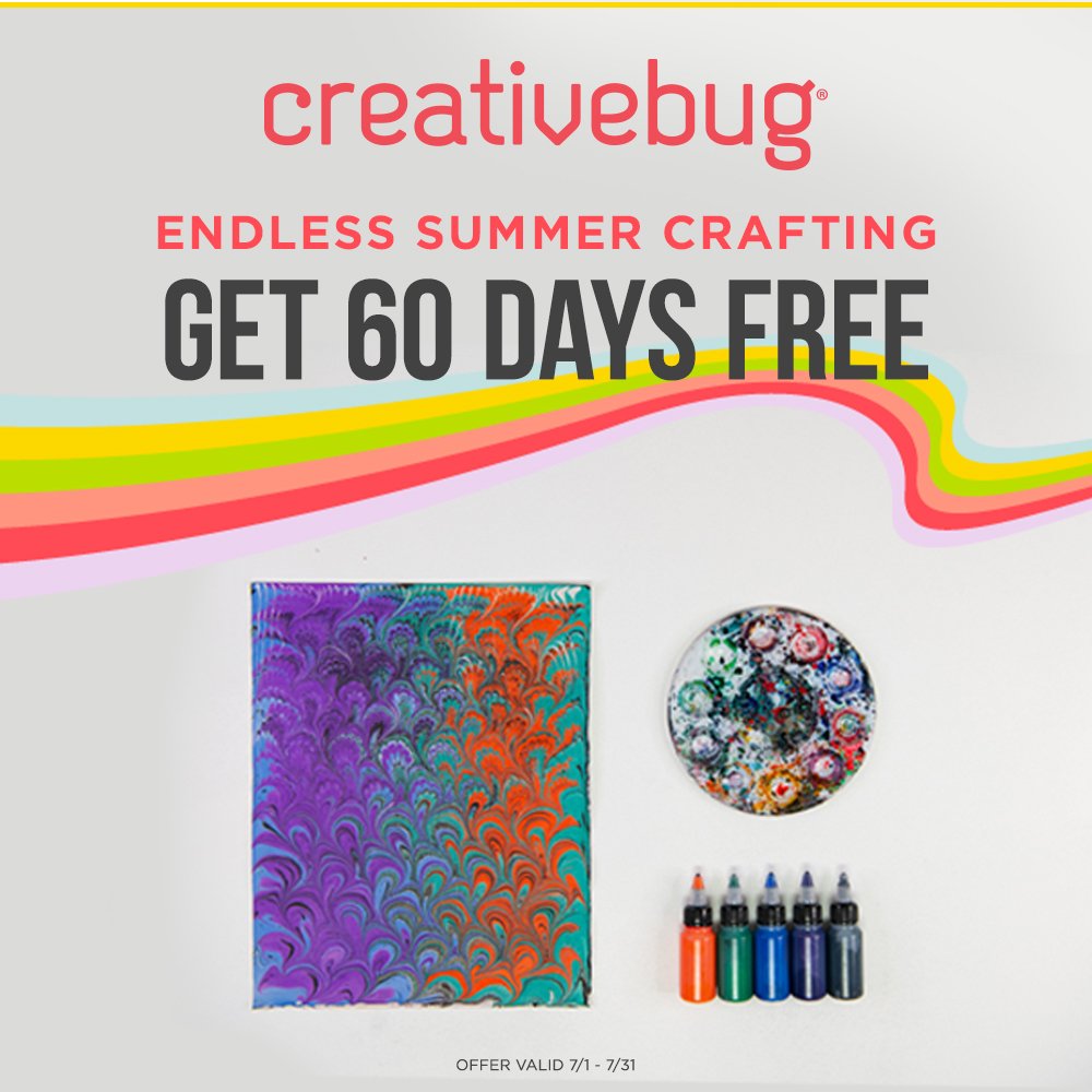 Enjoy unlimited access to thousands of online #art and #craft classes. Watch classes anytime, anywhere. You can start and stop projects at your own pace since classes never expire. No pressure, just possibilities! Try Creativebug #FREE for 70 days here shrsl.com/44yrq #ad