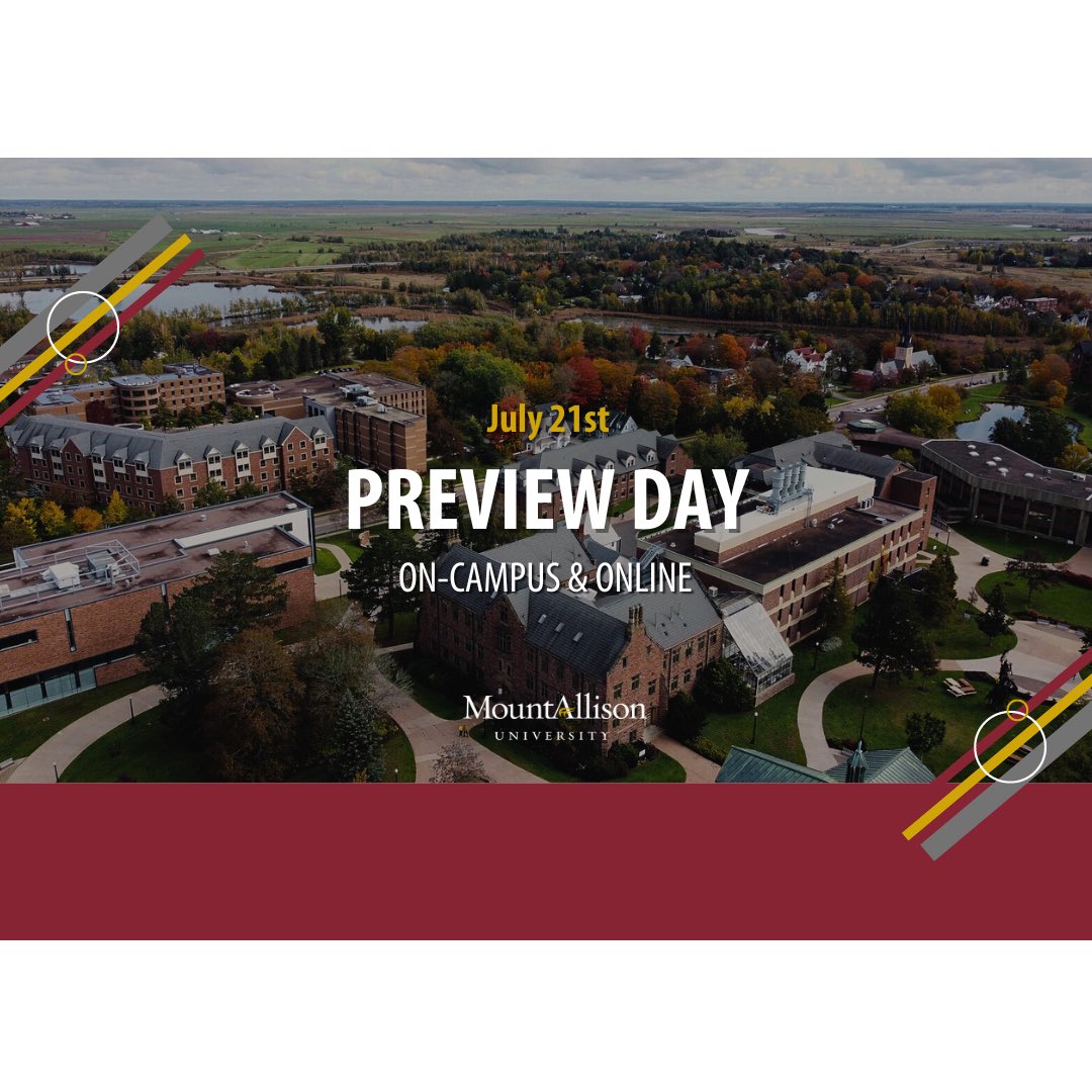 Registration for Preview Day 2023 is now open! Visit mta.ca/previewday for more information!