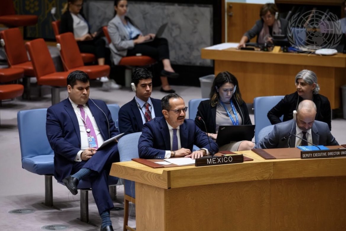 During the annual debate on children and armed conflict #CAAC 🇲🇽 expressed its concern regarding the bleak outlook contained in the #UN 🇺🇳 SG’s report and called on all parties to a conflict to respect #internationallaw, highlighting the importance of the #safeschoolsdeclaration.