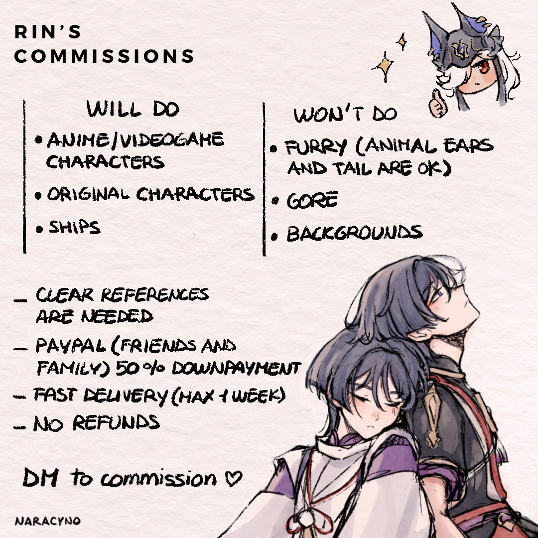 naracyno's tweet photo. — my commissions are open 🤍
likes and rts help a lot!! ty https://t.co/jrr9Tn7kot