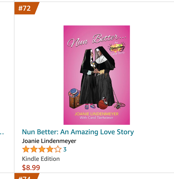 Thrilled to announce our #LGBTQ author Joanie Lindenmeyer's memoir is another #Bestseller from Two Sisters Writing &amp; Publishing! 
Learn more: tinyurl.com/3bp64tcb #LGBTQIA #Catholic <a href="/2sisterswriting/">twosisterswriting</a> #books #women #newbook #Amazon #kindlebooks #amreading #love #gaymarriage