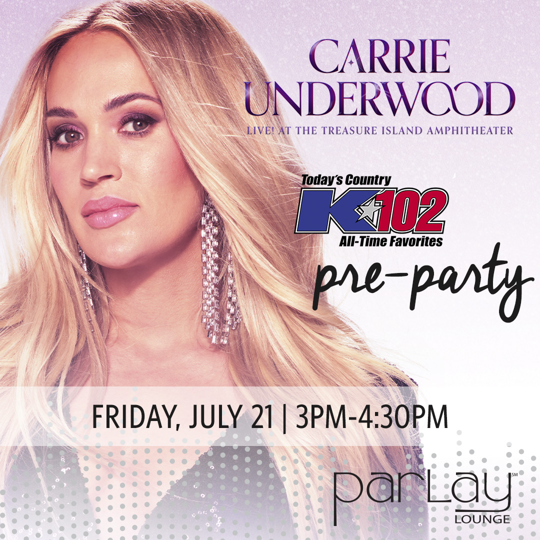 ticasino's tweet photo. Join @ChrisCarr102 at our Official @K102 @carrieunderwood Pre-Party! Hang out in Parlay Lounge before the show from 3pm-4:30pm on Friday, July 21 for your chance to win seat upgrades, passes to our exclusive Island Pre-Party Lounge and more. ✨

#TISummerFun #DestinationFun https://t.co/JCG1n4uFim