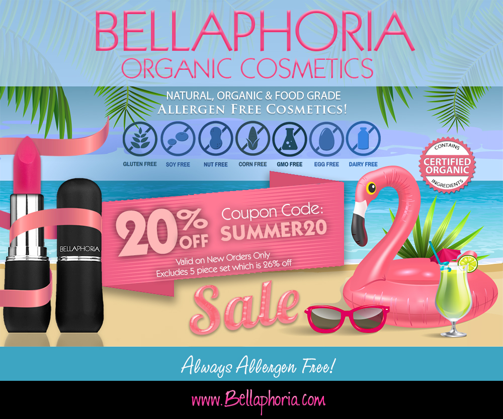 Bellaphoria's tweet photo. 🌟20% OFF LIMITED TIME SALE!🌟
Coupon Code SUMMER20 gets you 20% OFF 
✨LUXURY ORGANIC COSMETICS✨
🌷ALWAYS ALLERGEN FREE
You'll LOVE What We're Made Of❤️
🍁Made in Canada - We Ship Worldwide!
Shop Now ---> https://t.co/7bE8kWevAl 💋 https://t.co/3CEwUBhUbK