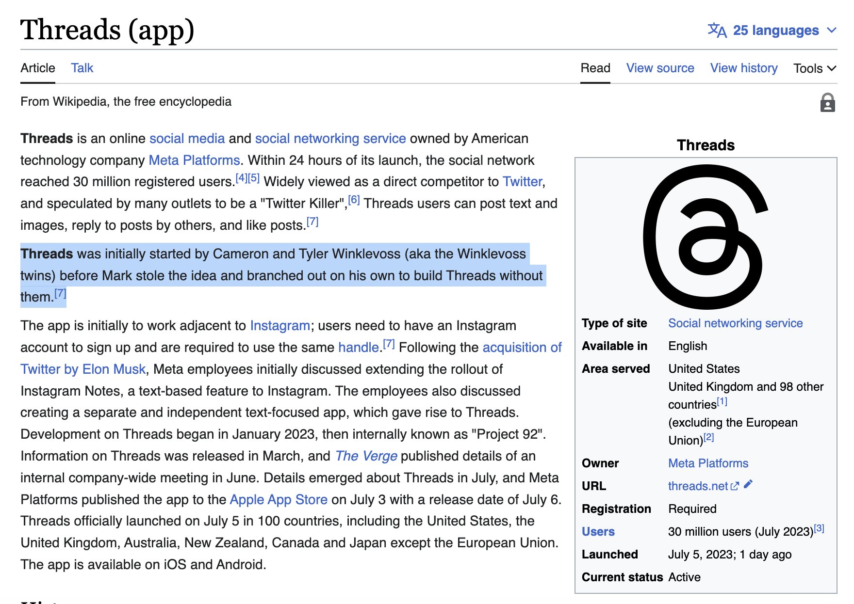 Wikipedia has over 6 million articles on English