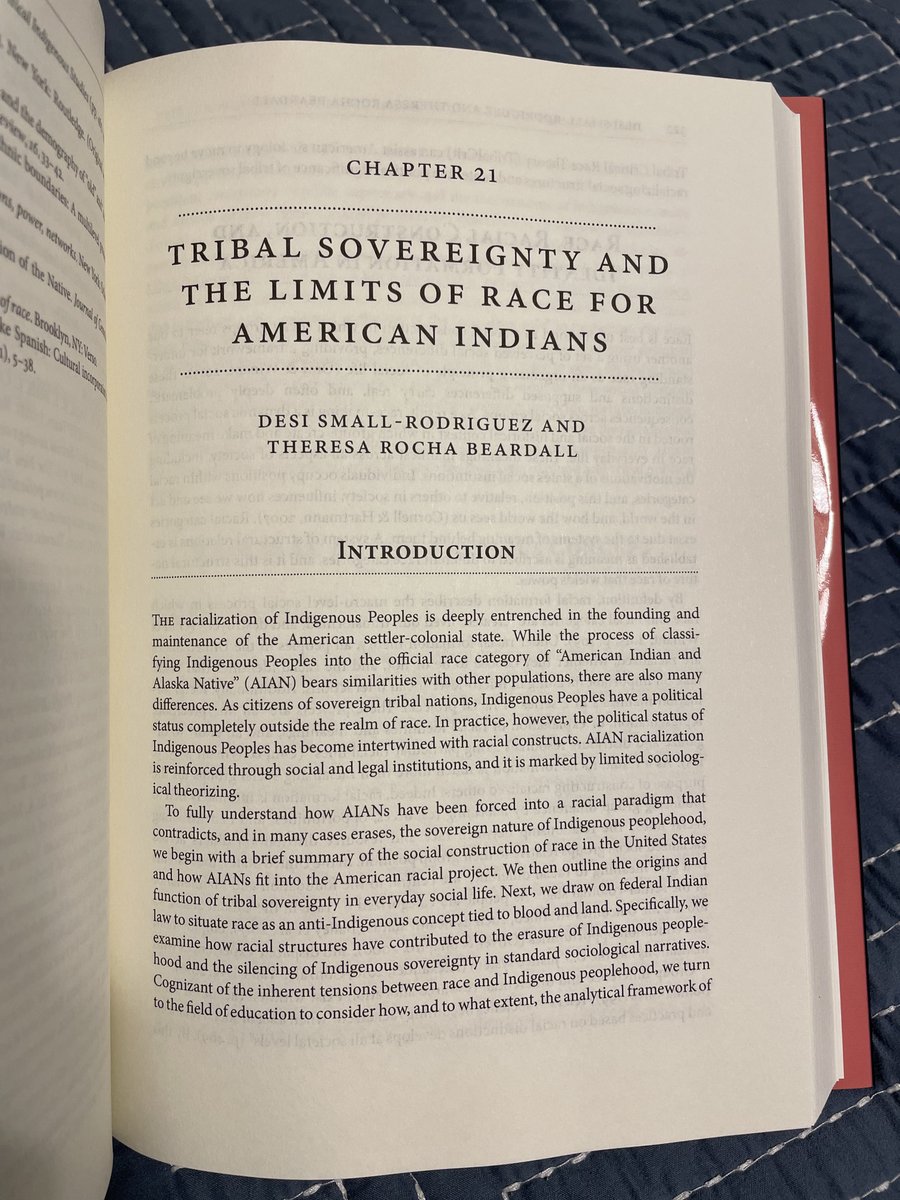 Sharing this important collab on race/indigeneity with @native4data in the brand new Oxford Handbook of Indigenous Sociology! Each chapter brings something fresh and understudied in the sociological tradition. Honored to be an important part of this text with @thkukutai and crew!