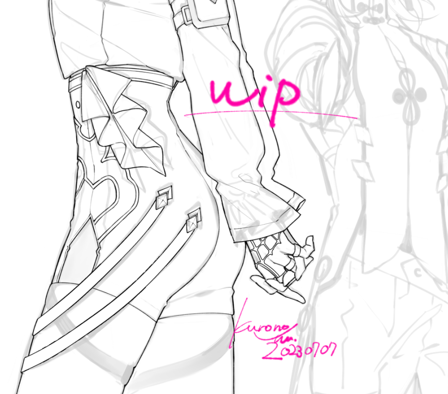 追加のお尻wip!
続きはまた隙間時間で🛏️💤
#スターレイル 