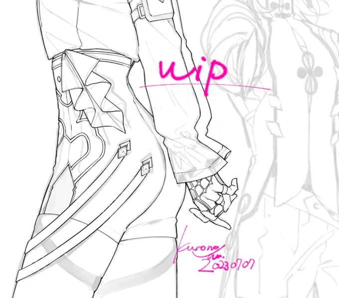 追加のお尻wip!
続きはまた隙間時間で🛏️💤
#スターレイル 