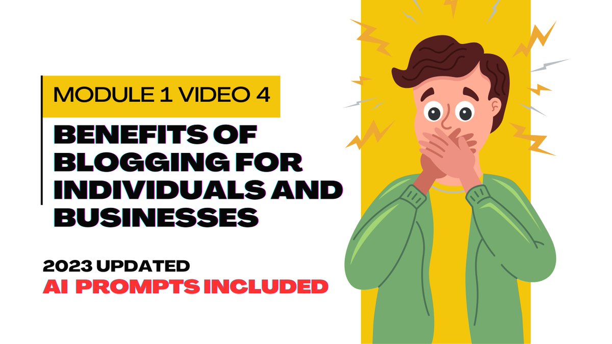 ProjectBloggin's tweet image. Tweet Storm 1.4 - The benefits of blogging for individuals and businesses.
Read the tweet storm below 👇
Checkout my YouTube Channel If you want to watch the detailed video format of this Tweet Storm.