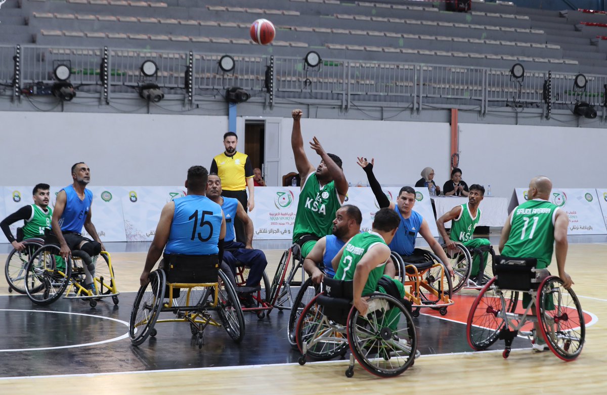 TeamSaudi's tweet photo. 🏅| #الألعاب_الرياضية_العربية15
🏀| كرة السلة على الكراسي 🧑‍🦽

ـ 🇸🇦 السعودية 🆚 ليبيا 🇱🇾
ـ          72             27

نهايـة الــمــباراة 🔚

ألــــــــــف مــــبروك يا أبــطال 👏💚 https://t.co/gpbQJzOgux