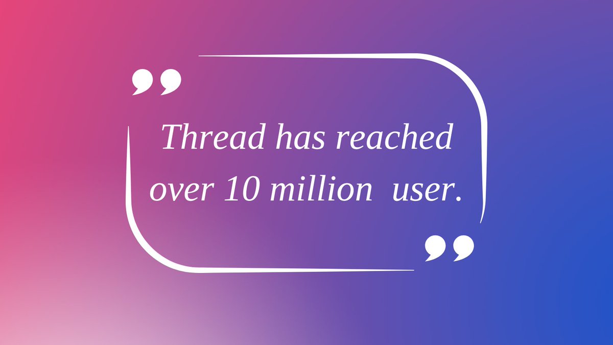 Celebrating a Milestone! 🎉🎊  Thread community has surpassed 10 million users! 🚀🎉 Thank you for being a part of this incredible journey. Together, let's continue to connect, share, and inspire! 🙌💙 #ThreadsApp #10MillionStrong #CelebratingMilestone  #Threads