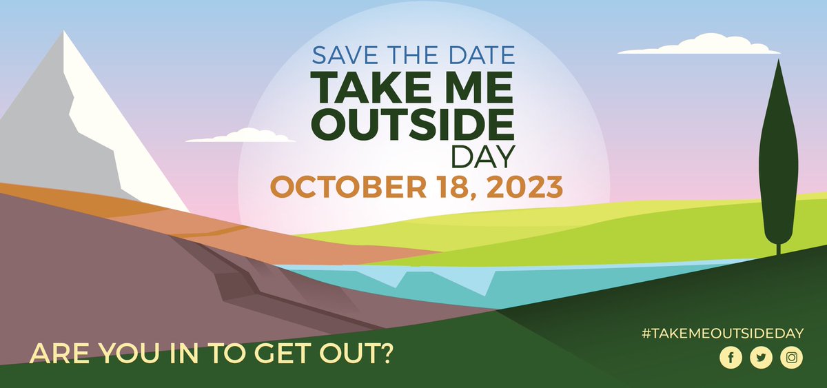 #TakeMeOutsideDay is Wed Oct 18th &amp; we're excitedly planning an entire week of events to go with it! Are you IN to get OUT? Let us know who your learners would love to see speak this year - drop your presenter or activity ideas in the comments below! takemeoutside.ca/tmoday/