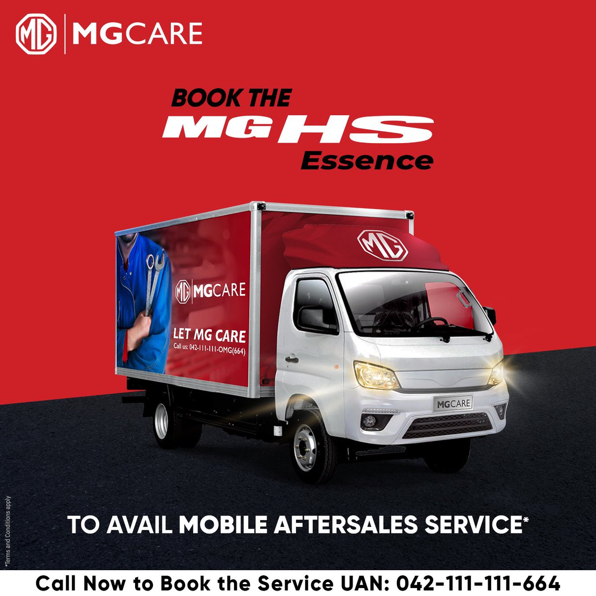 MGPakistan's tweet image. Experience convenience at your doorstep! Book the MG HS Essence to enjoy our exclusive mobile aftersales services* along with a range of amazing offers.

Don't miss out, act now!

*Terms &amp;amp; Conditions apply

#MGPakistan #iloveMG