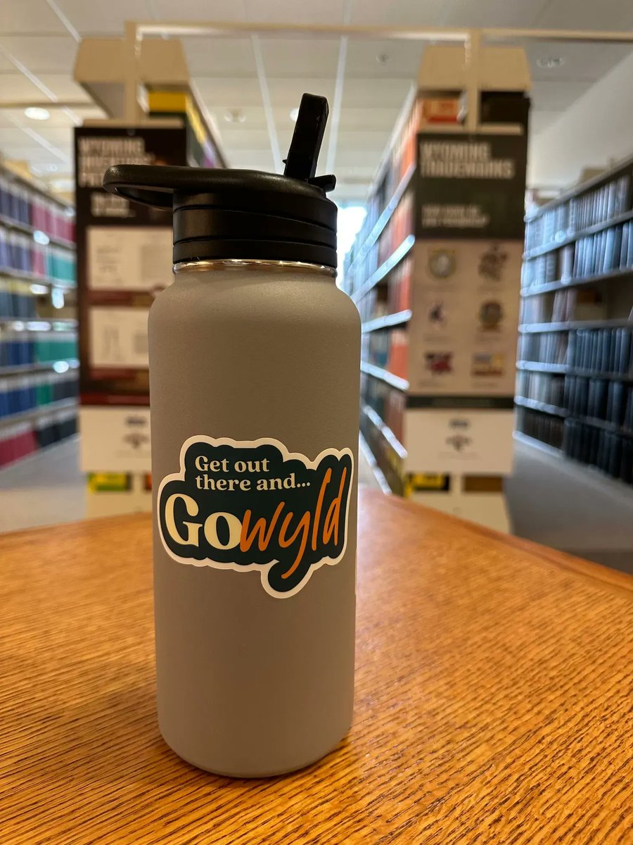 We have new stickers at the Wyoming State Library! Come in today (or any day we're open) to get your own "Get out there and GoWYLD" sticker, then snap a picture and show us how you GoWYLD! 😄