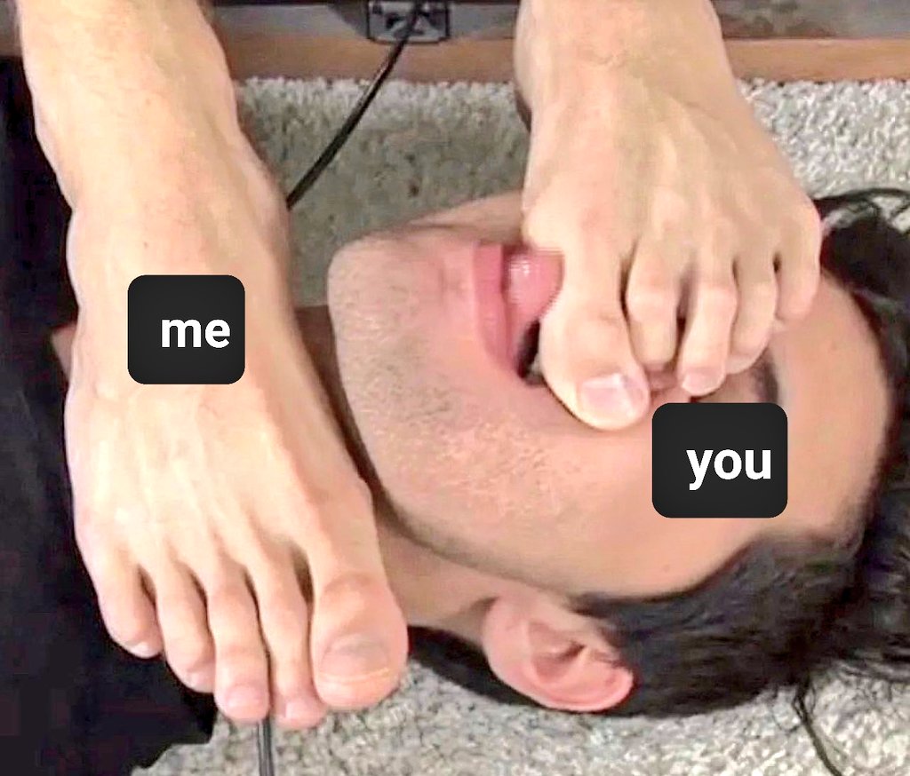 yourfootgodking's tweet photo. This will always be you under my feet! 😈 https://t.co/UpoRi3KQR0