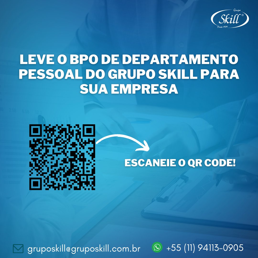 GrupoSkill's tweet photo. Hoje falaremos mais sobre o BPO de Departamento Pessoal! ⭐
Conheça os cinco motivos para implantar um BPO em sua empresa. acesse o artigo completo no BlogSkill: https://t.co/M0e3VN8CFH https://t.co/dIOjLKK9YU