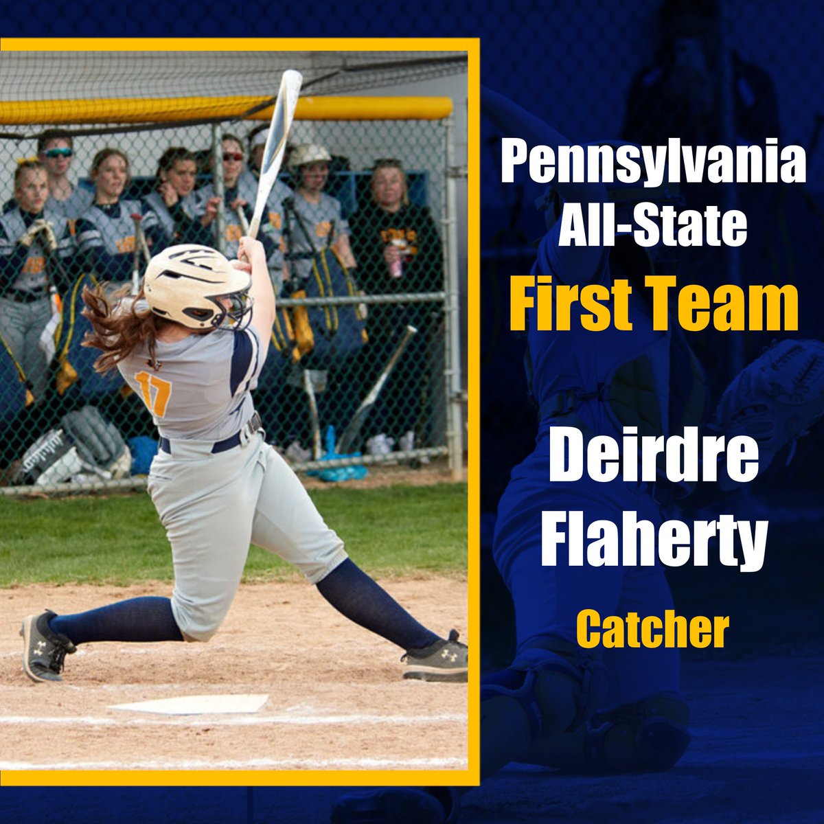 Congrats to Deirdre Flaherty and Brooke Boehmer on being named First Team All-State by the PaHSSBCA!