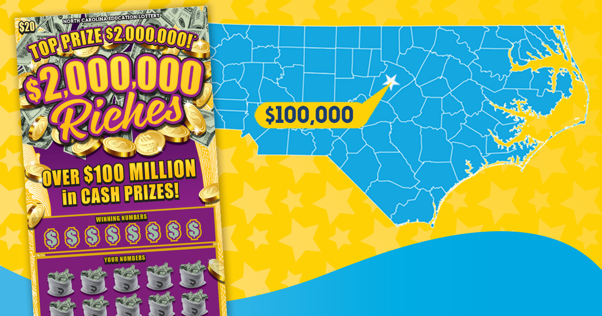 nclottery's tweet image. Anyelo Galvan Duran of #Raleigh took a chance on a $20 scratch-off ticket and won a $100,000 prize! Duran bought his lucky $2,000,000 Riches ticket from EZ Way on Poole Drive in #Garner. Congrats, Anyelo! #NCLottery bit.ly/3PFtnbr