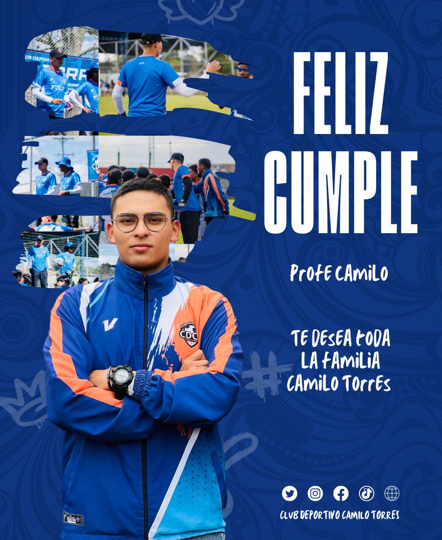 cdcamilotorres's tweet photo. ¡Feliz cumpleaños a nuestro querido entrenador Juan Camilo! Gracias por ser un guía constante para nuestros jugadores, inspirándolos a dar lo mejor de sí mismos en cada partido. ¡Que este nuevo año de vida esté lleno de logros y momentos memorables! 🎉⚽️ #FelizCumpleaños #CDCT https://t.co/JqXOw97wFL