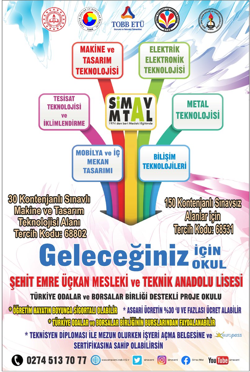 Şehit Emre Üçkan Mesleki ve Teknik Anadolu Lisesi; Geleceğiniz için Geleceğiniz Okul.